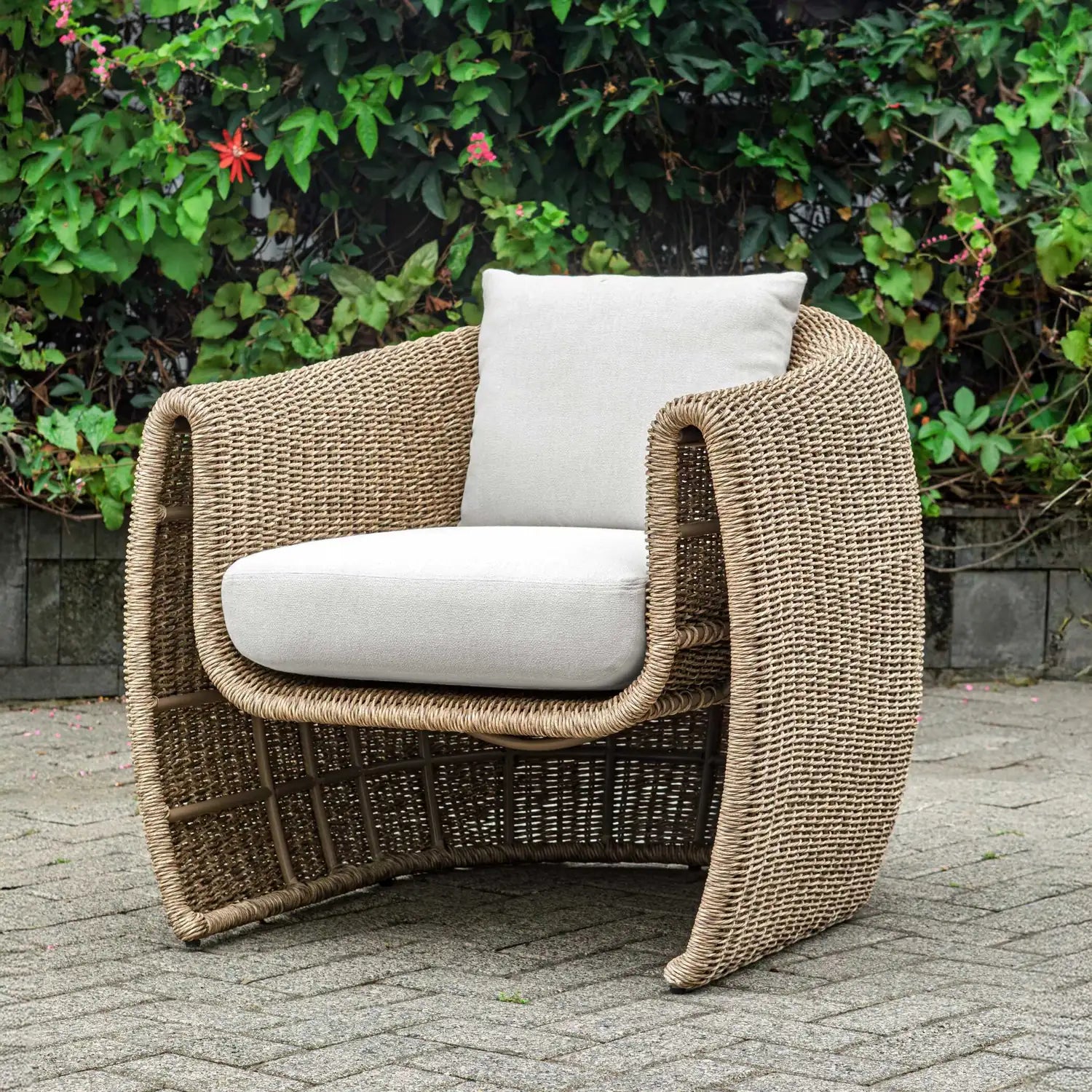 UTTERMOST Tropic Flax Outdoor Lounge Chair - Decorative Accents