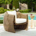 UTTERMOST Tropic Flax Outdoor Lounge Chair - Decorative Accents