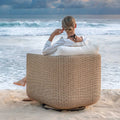 UTTERMOST Santorini Outdoor Swivel Lounge Chair - Decorative Accents