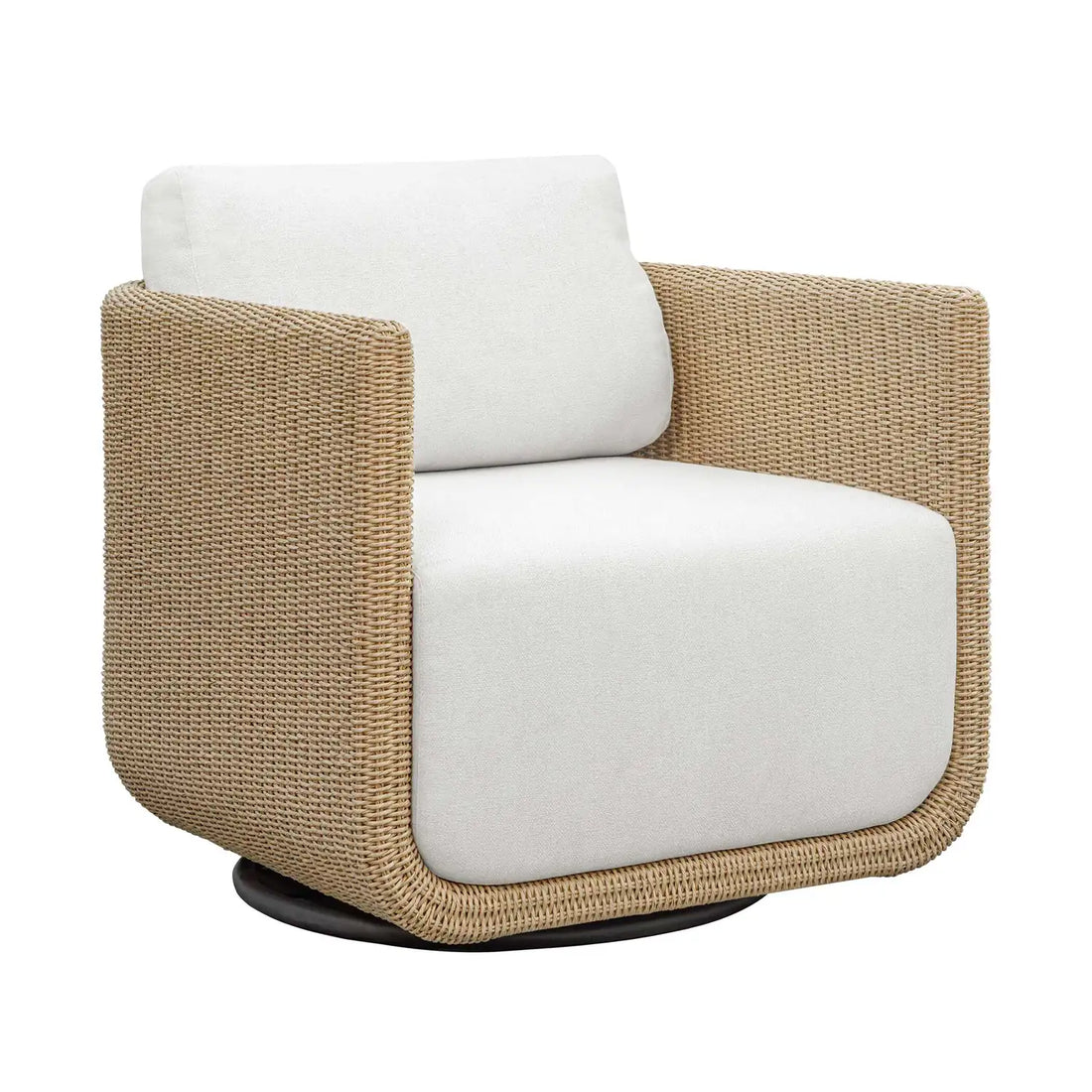 UTTERMOST Santorini Outdoor Swivel Lounge Chair - Decorative Accents