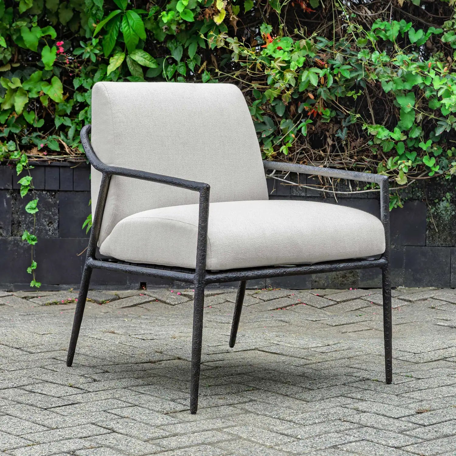 UTTERMOST Thayer Outdoor Upholstered Lounge Chair - Decorative Accents