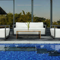 UTTERMOST Remsen Outdoor Black/Oyster Sofa - Decorative Accents