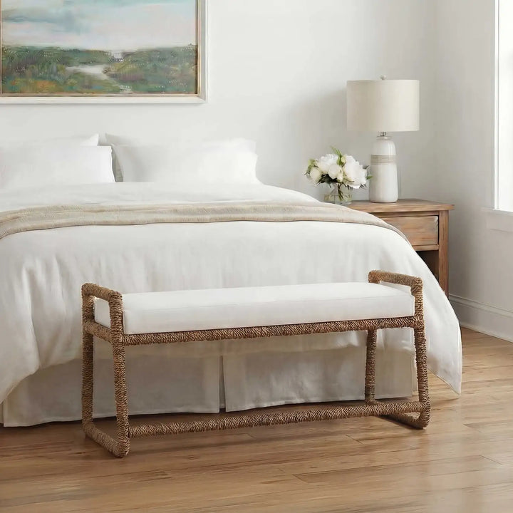 UTTERMOST Araiza Fabric Bench - Decorative Accents