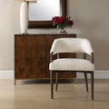 UTTERMOST Austell Shearling Dining Chair - Decorative Accents