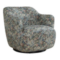 UTTERMOST Ansel Tapestry Swivel Chair - Decorative Accents