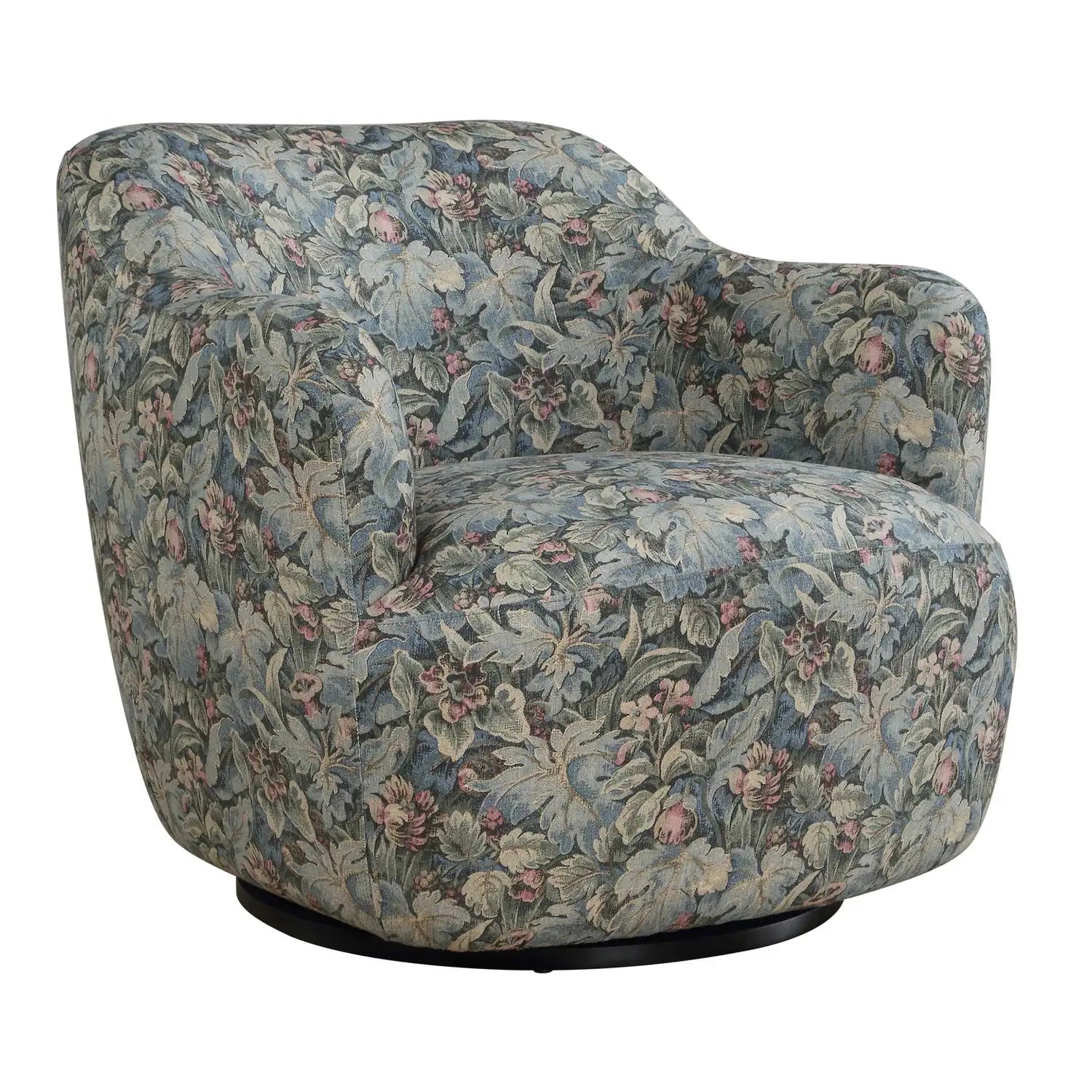 UTTERMOST Ansel Tapestry Swivel Chair - Decorative Accents