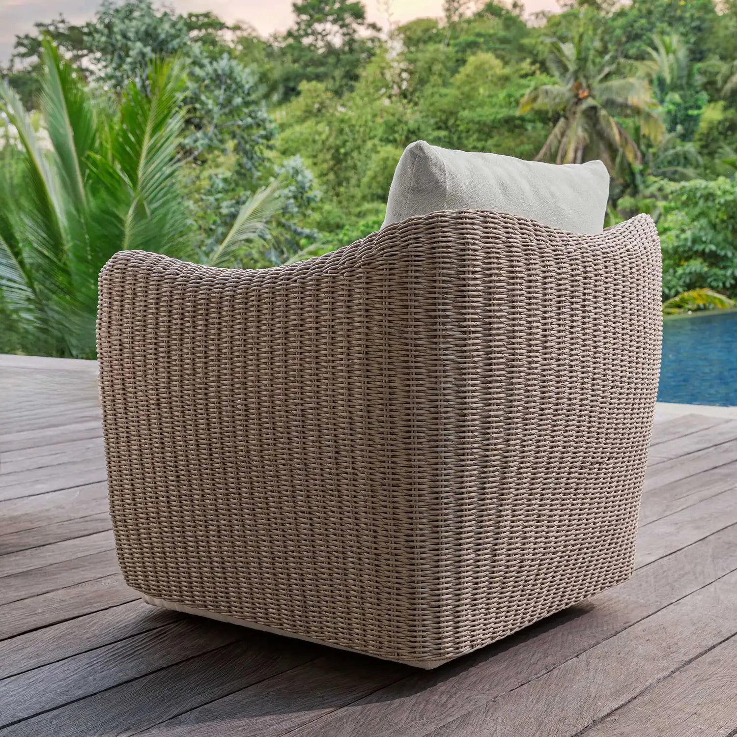 UTTERMOST Sunset Outdoor Swivel Lounge Chair - Decorative Accents