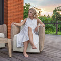 UTTERMOST Sunset Outdoor Swivel Lounge Chair - Decorative Accents
