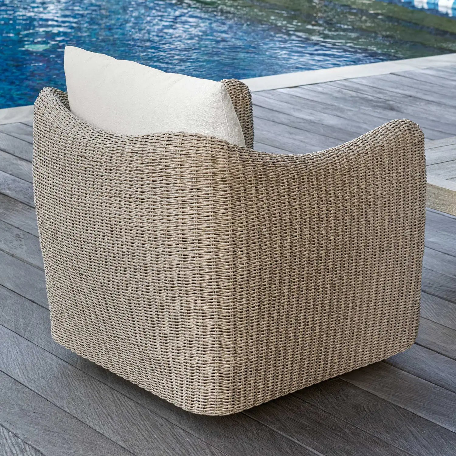 UTTERMOST Sunset Outdoor Swivel Lounge Chair - Decorative Accents