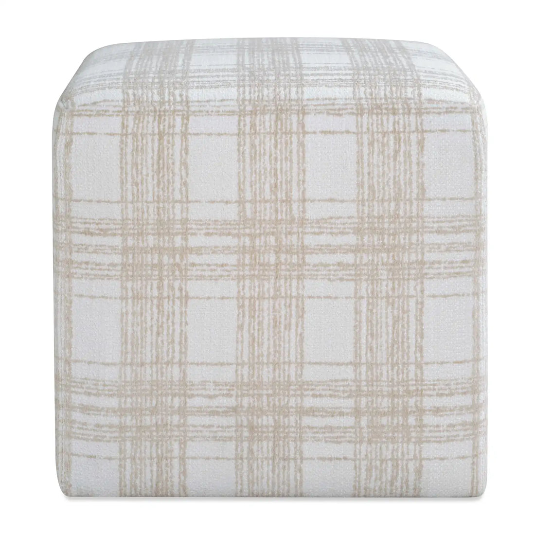 UTTERMOST Joie Porcelain Plaid Ottoman - Decorative Accents