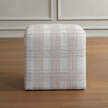 UTTERMOST Joie Porcelain Plaid Ottoman - Decorative Accents
