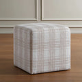 UTTERMOST Joie Porcelain Plaid Ottoman - Decorative Accents