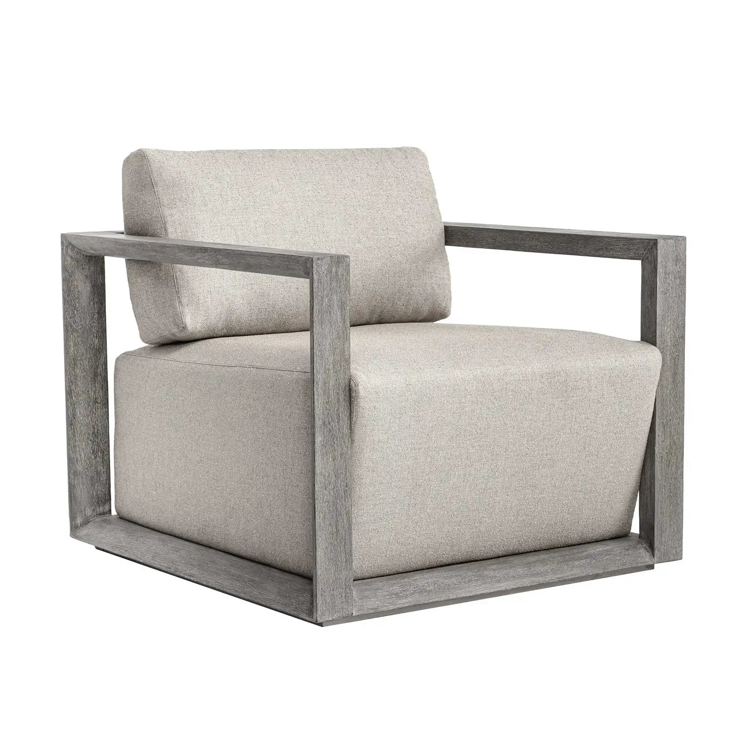 UTTERMOST Remsen Outdoor Gray/Dove Lounge Chair - Decorative Accents