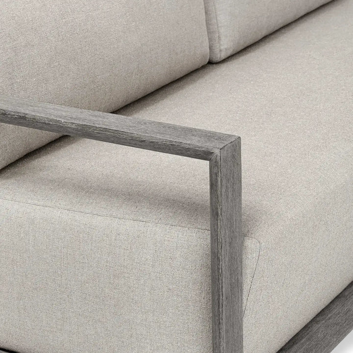 UTTERMOST Remsen Outdoor Gray/Dove Sofa - Decorative Accents