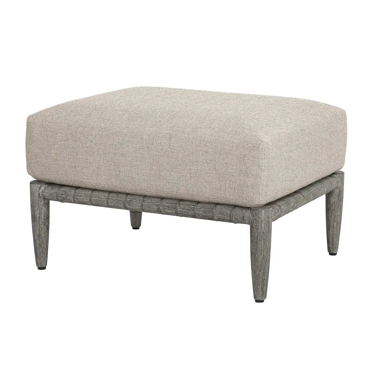 UTTERMOST Borneo Outdoor Dove Ottoman - Decorative Accents