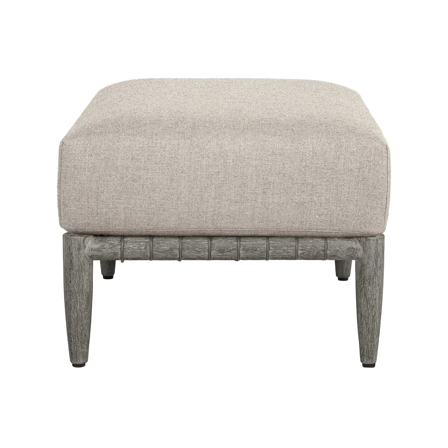 UTTERMOST Borneo Outdoor Dove Ottoman - Decorative Accents
