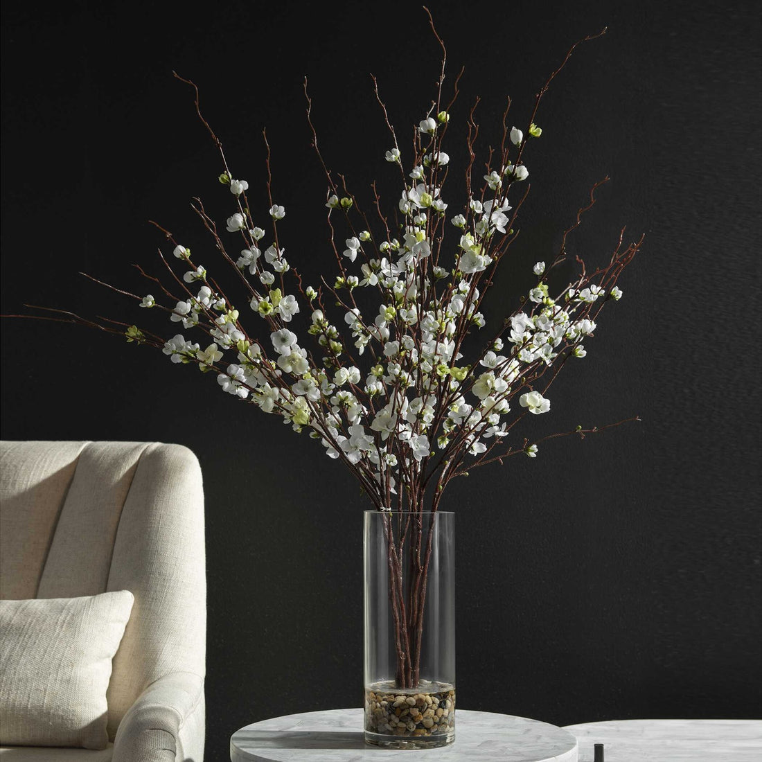 UTTERMOST Quince Blossoms Silk Centerpiece - Decorative Accents