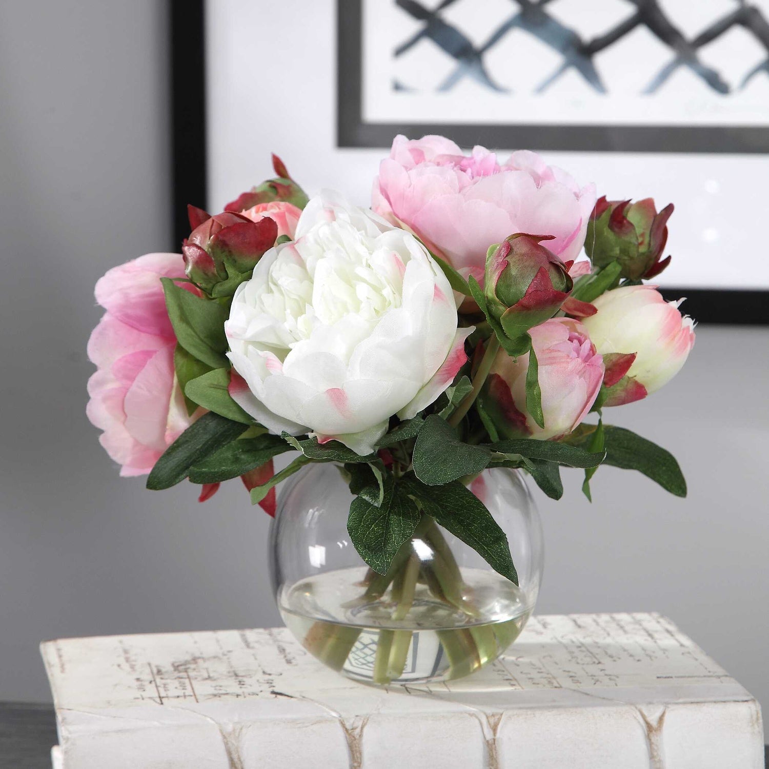 UTTERMOST BLAIRE PEONY BOUQUET - Decorative Accents