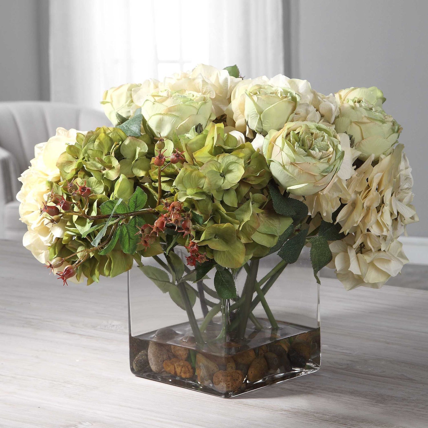 UTTERMOST Cecily Hydrangea Bouquet - Decorative Accents