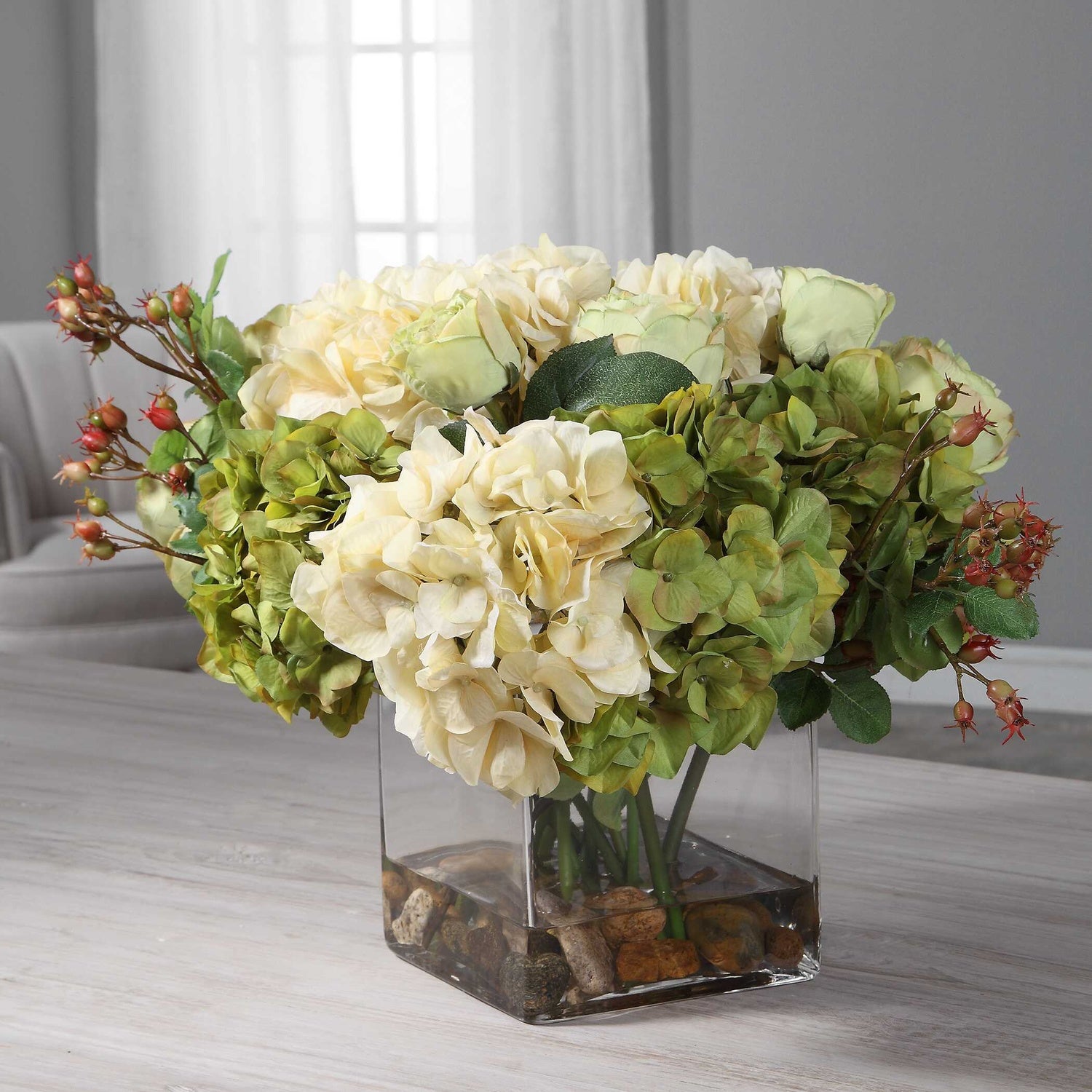 UTTERMOST CECILY HYDRANGEA BOUQUET - Decorative Accents
