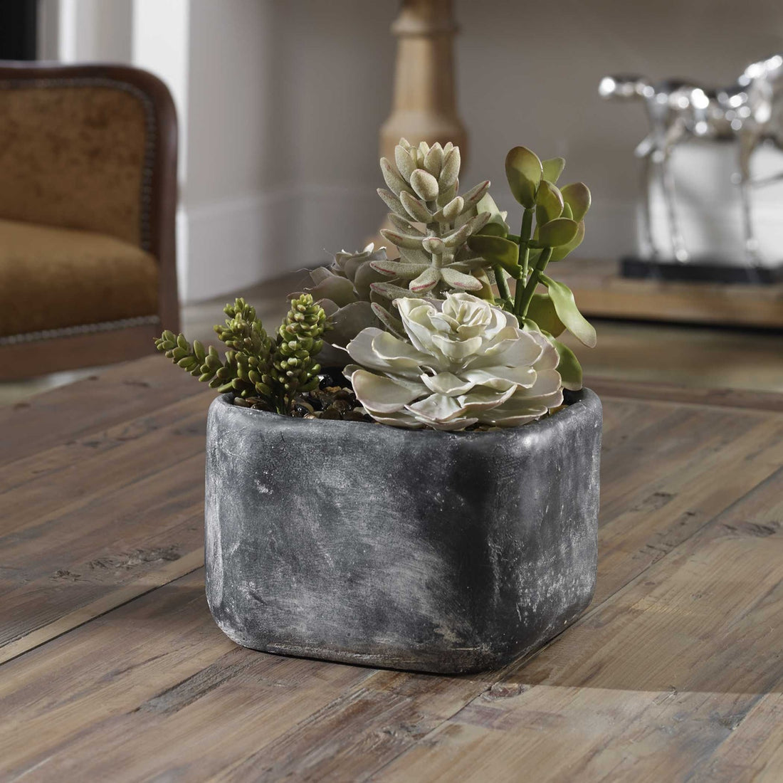 UTTERMOST Alverio Desert Garden Succulents - Decorative Accents