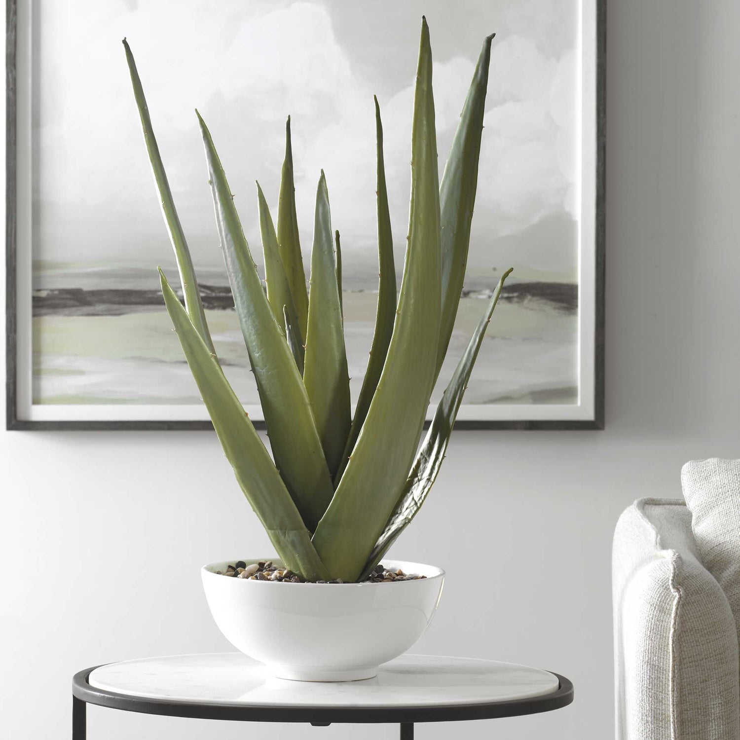 UTTERMOST EVARADO ALOE PLANTER - Decorative Accents