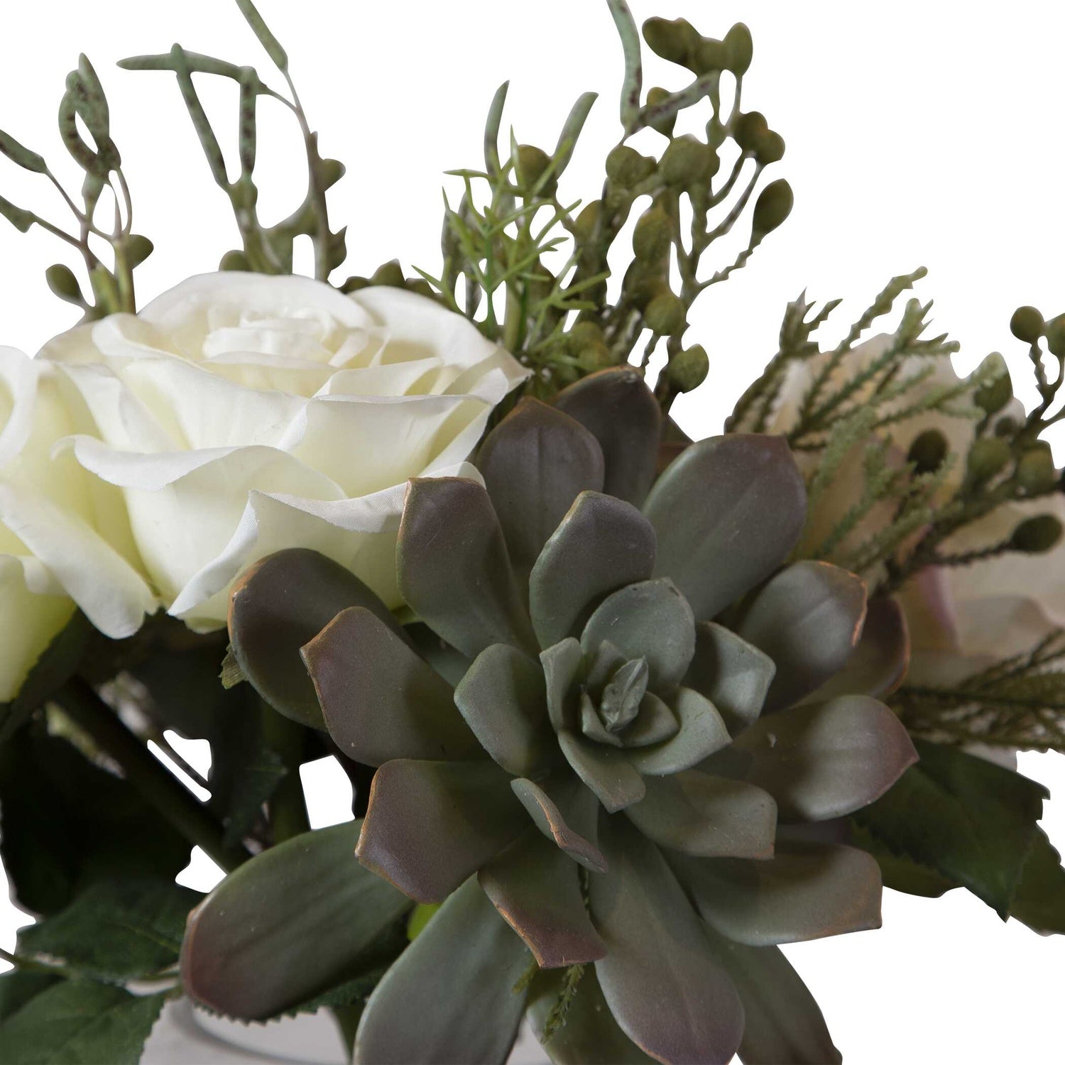 UTTERMOST BELMONTE FLORAL BOUQUET & VASE - Decorative Accents