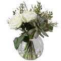 UTTERMOST BELMONTE FLORAL BOUQUET & VASE - Decorative Accents