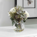 UTTERMOST BELMONTE FLORAL BOUQUET & VASE - Decorative Accents