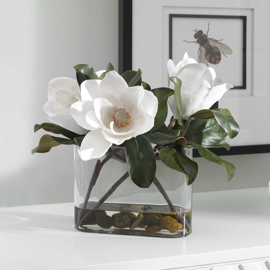 UTTERMOST Middleton Magnolia Flower Centerpiece - Decorative Accents