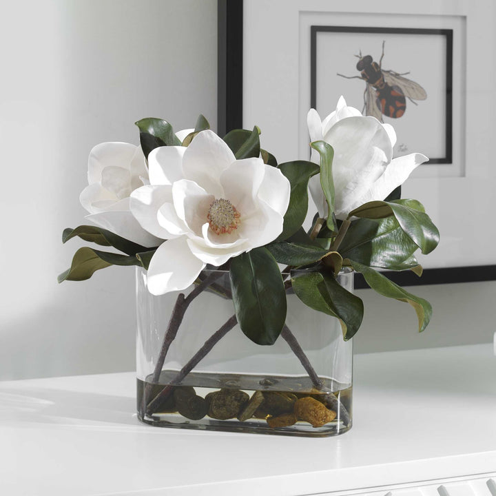 UTTERMOST Middleton Magnolia Flower Centerpiece - Decorative Accents