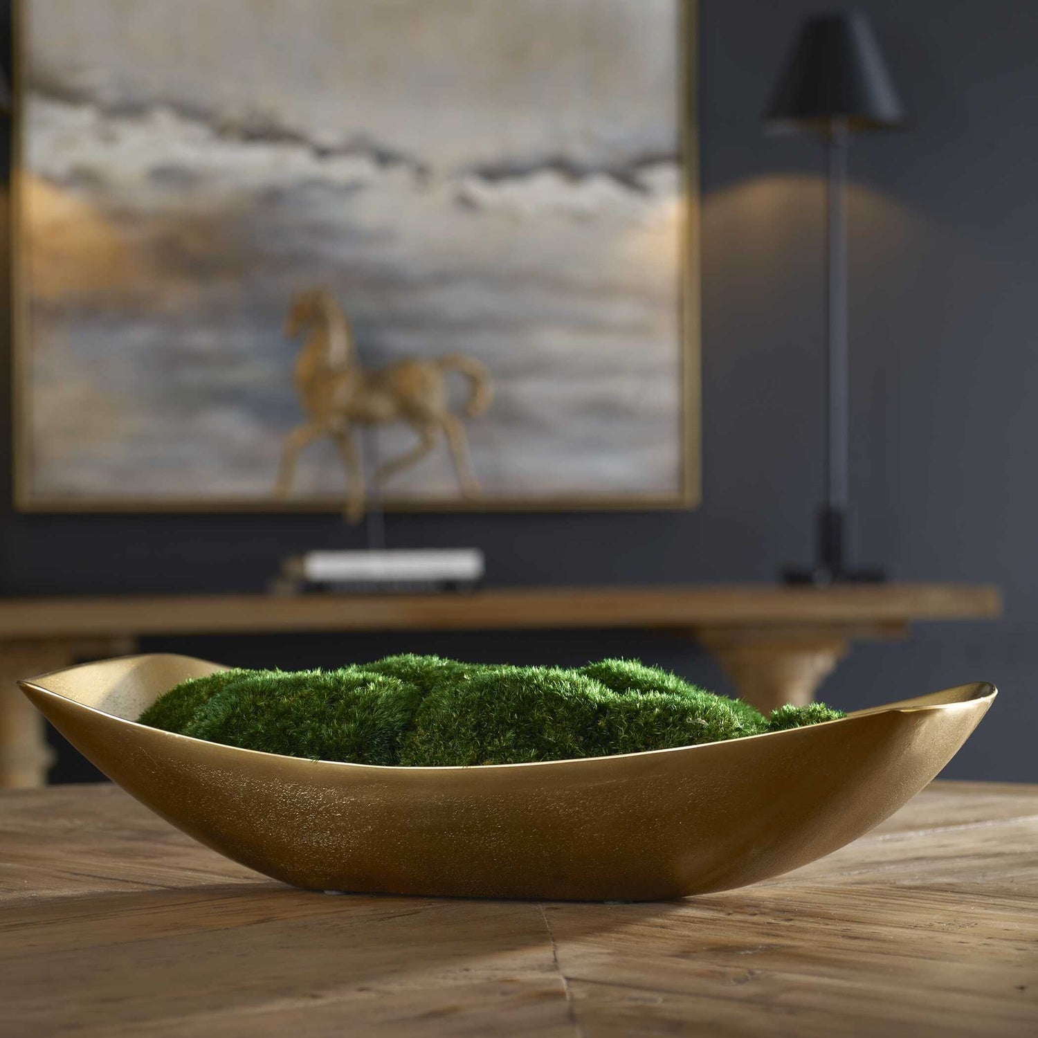 UTTERMOST VENICE MOSS CENTERPIECE - Decorative Accents
