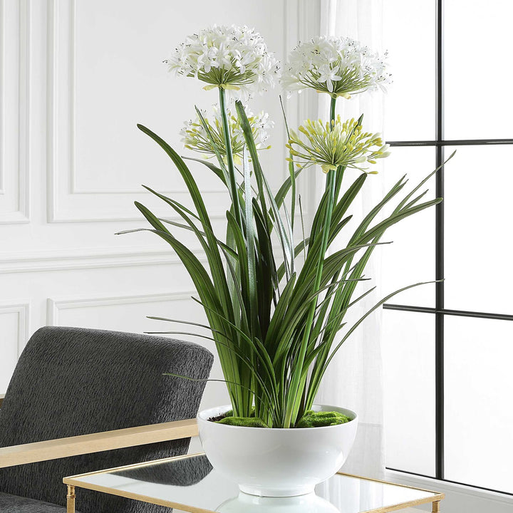 UTTERMOST PURITY AGAPANTHUS CENTERPIECE - Decorative Accents