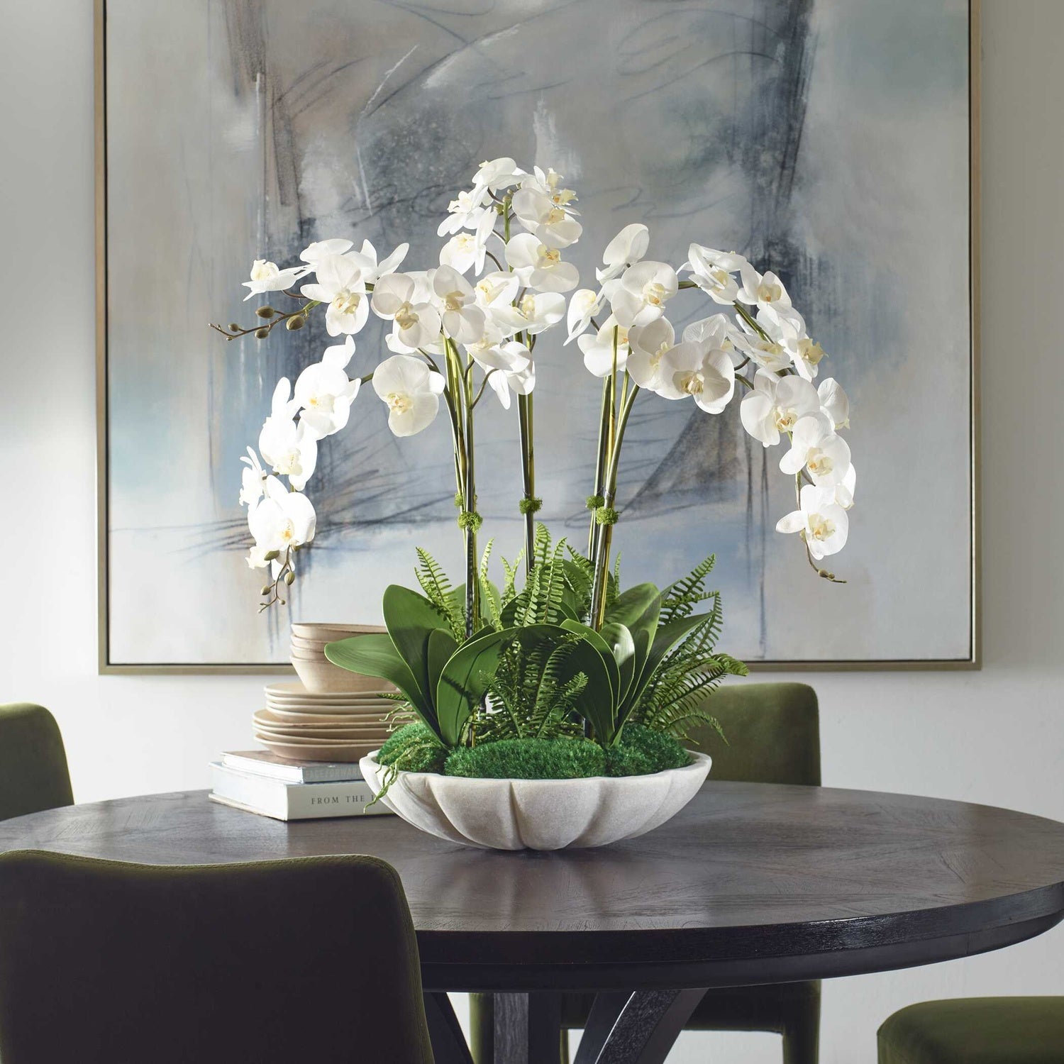 UTTERMOST Flourish Orchid Centerpiece - Decorative Accents