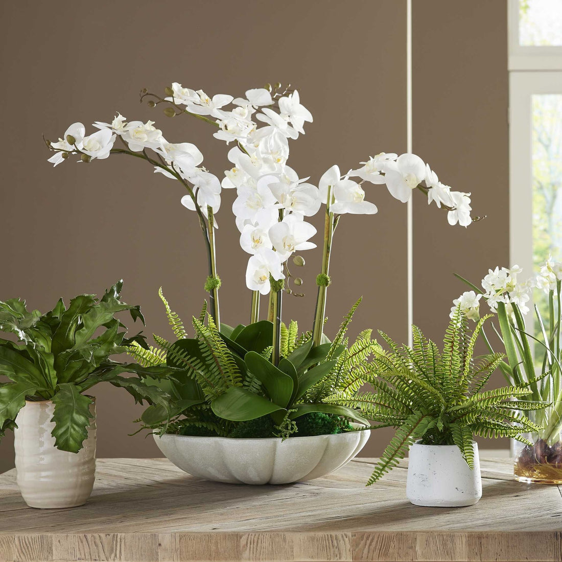 UTTERMOST Flourish Orchid Centerpiece - Decorative Accents