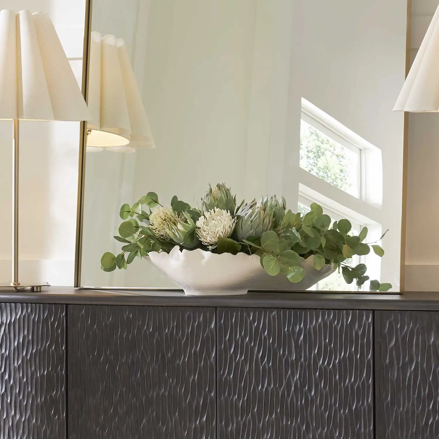 UTTERMOST Protea Blooms Bowl Centerpiece - Decorative Accents