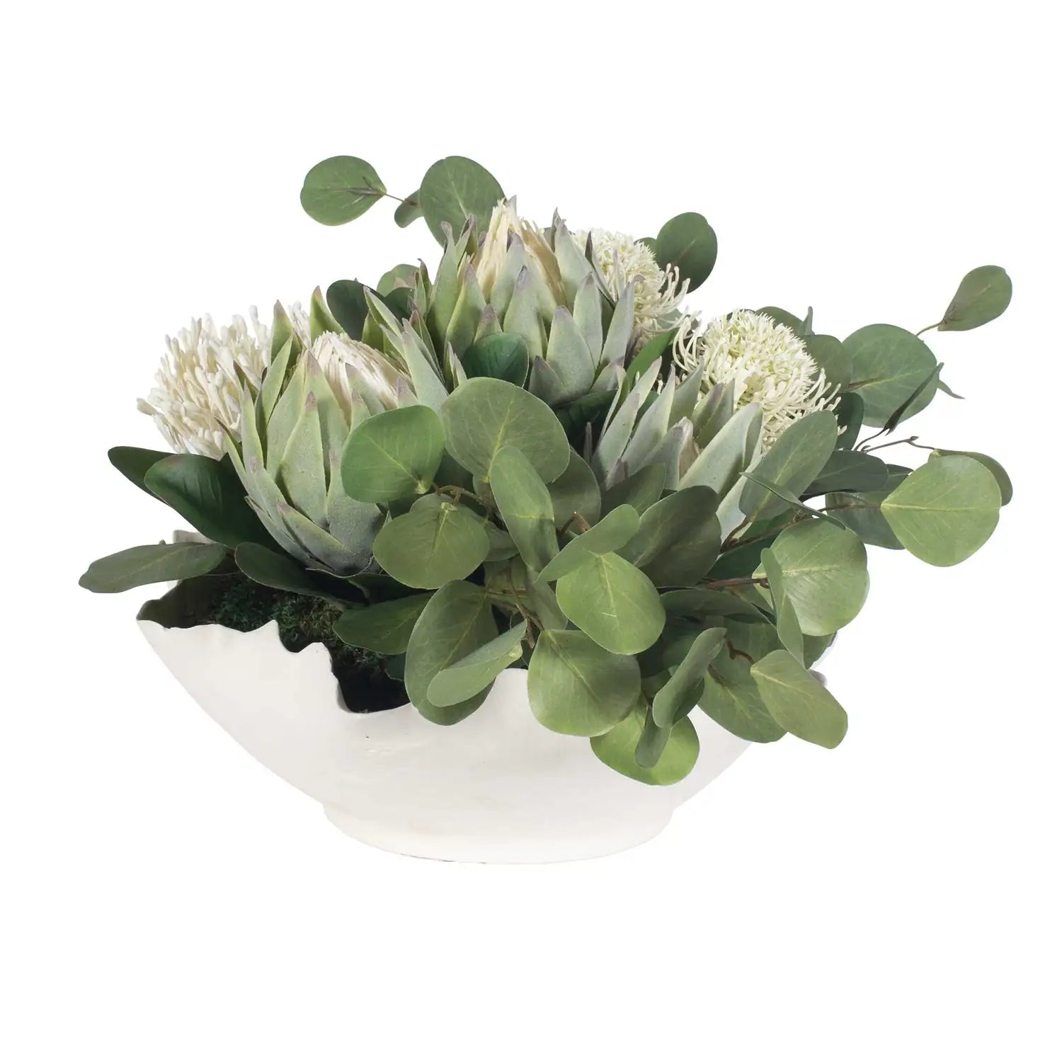 UTTERMOST PROTEA BLOOMS BOWL CENTERPIECE - Decorative Accents