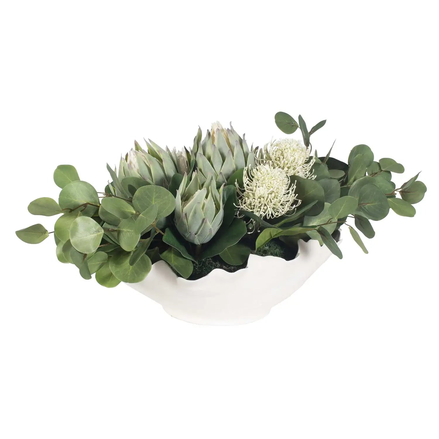 UTTERMOST PROTEA BLOOMS BOWL CENTERPIECE - Decorative Accents