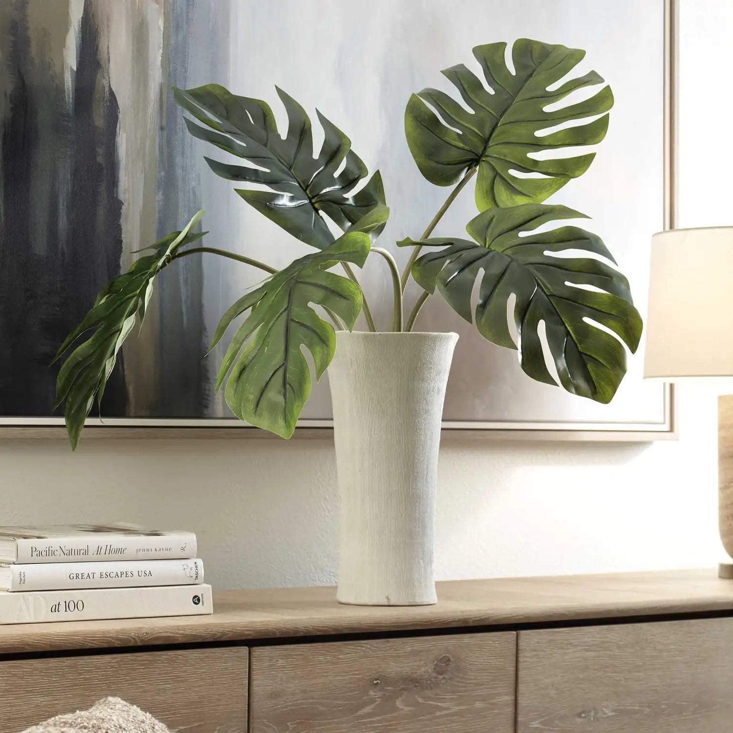 UTTERMOST Muse Monstera Vase Centerpiece - Decorative Accents