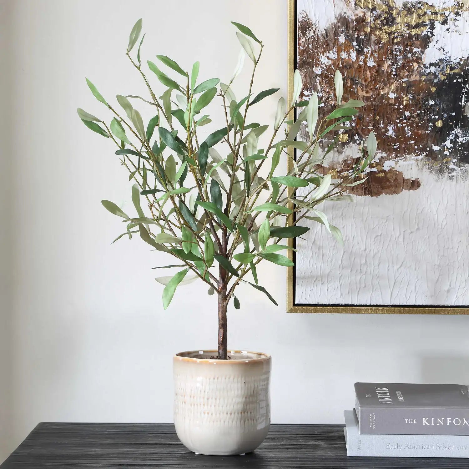 UTTERMOST SOLEA OLIVE ACCENT & VASE - Decorative Accents