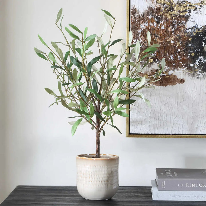 UTTERMOST SOLEA OLIVE ACCENT & VASE - Decorative Accents