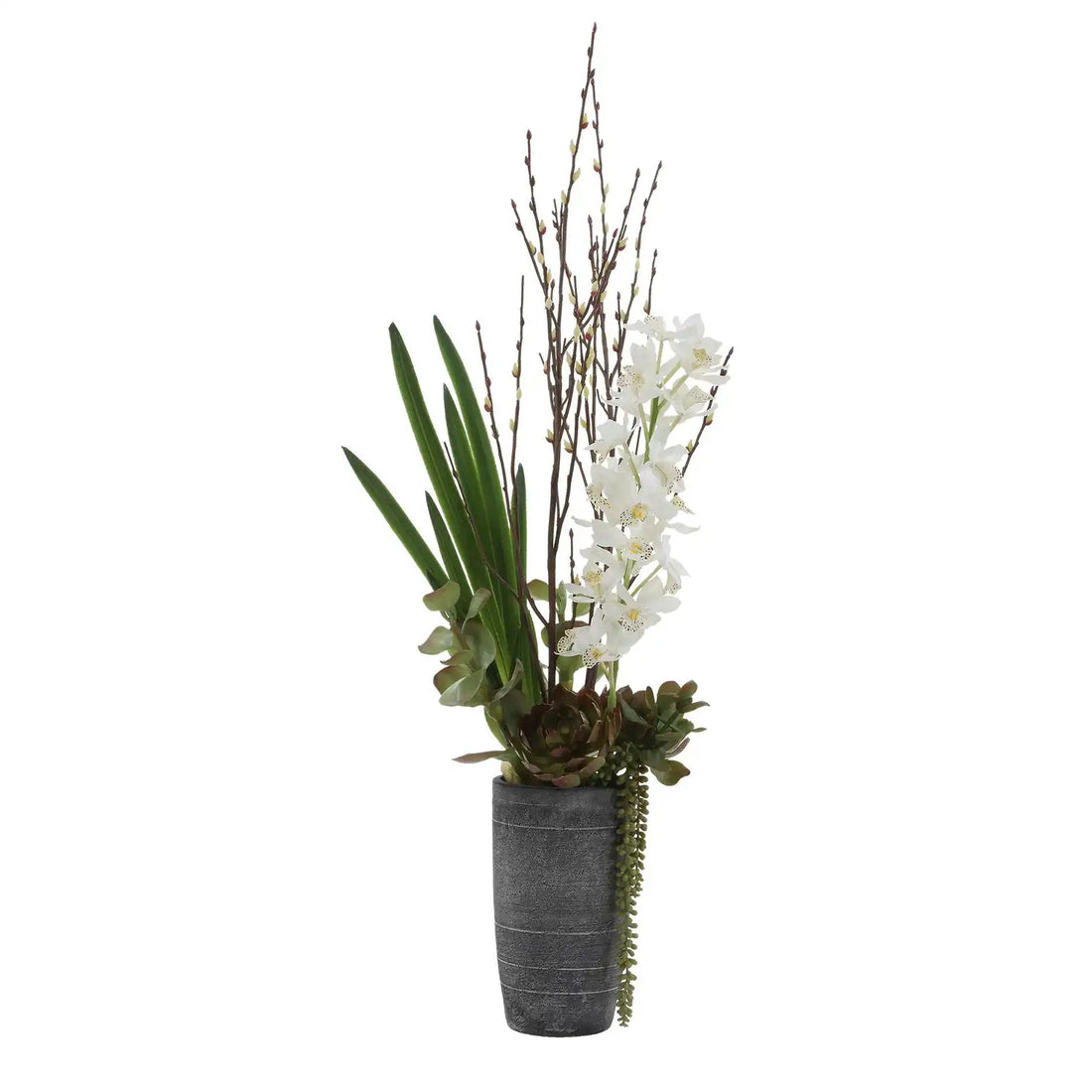 UTTERMOST Eterna Orchid Centerpiece & Vase - Decorative Accents