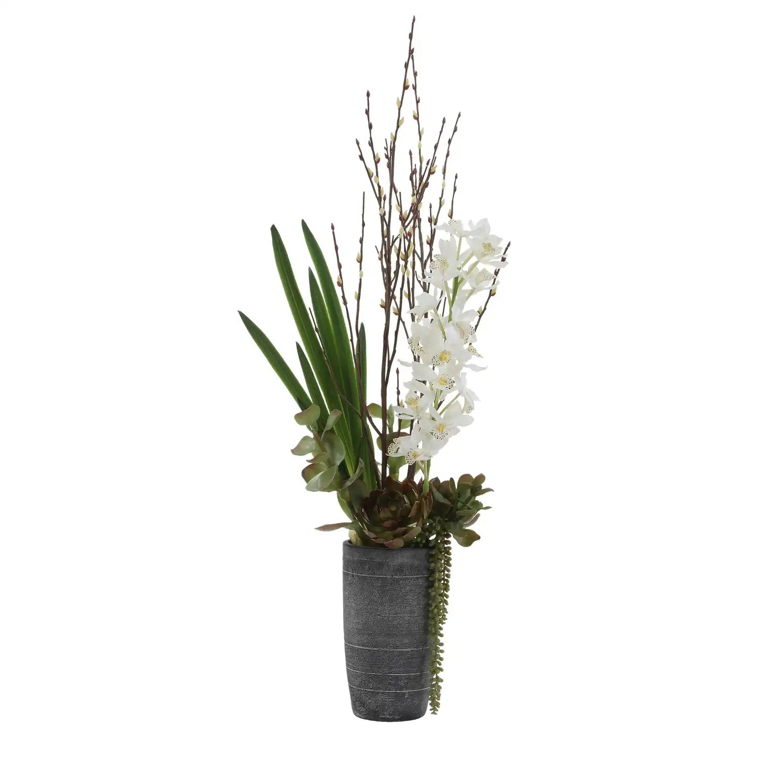 UTTERMOST Eterna Orchid Centerpiece & Vase - Decorative Accents