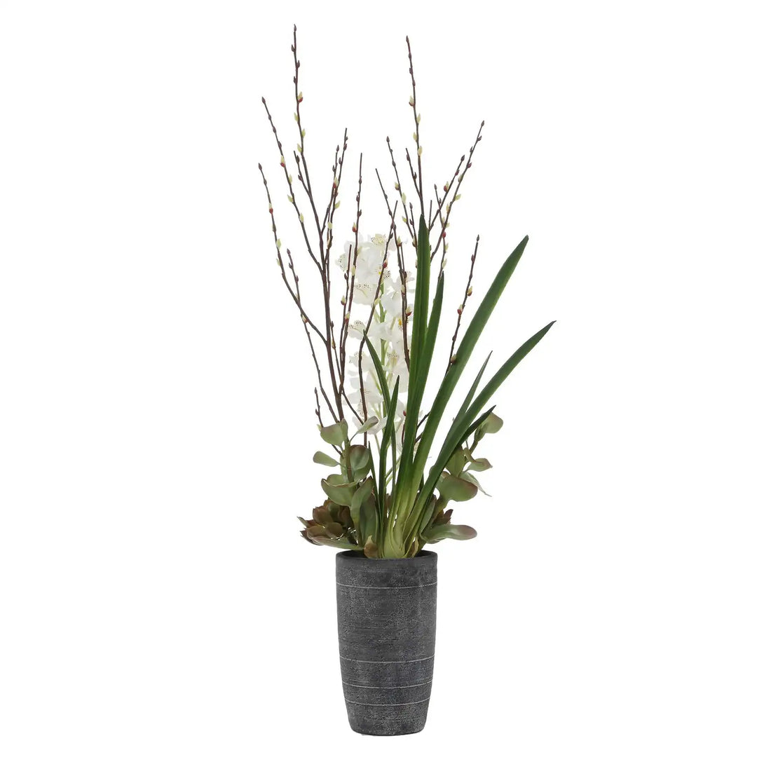 UTTERMOST ETERNA ORCHID CENTERPIECE & VASE - Decorative Accents