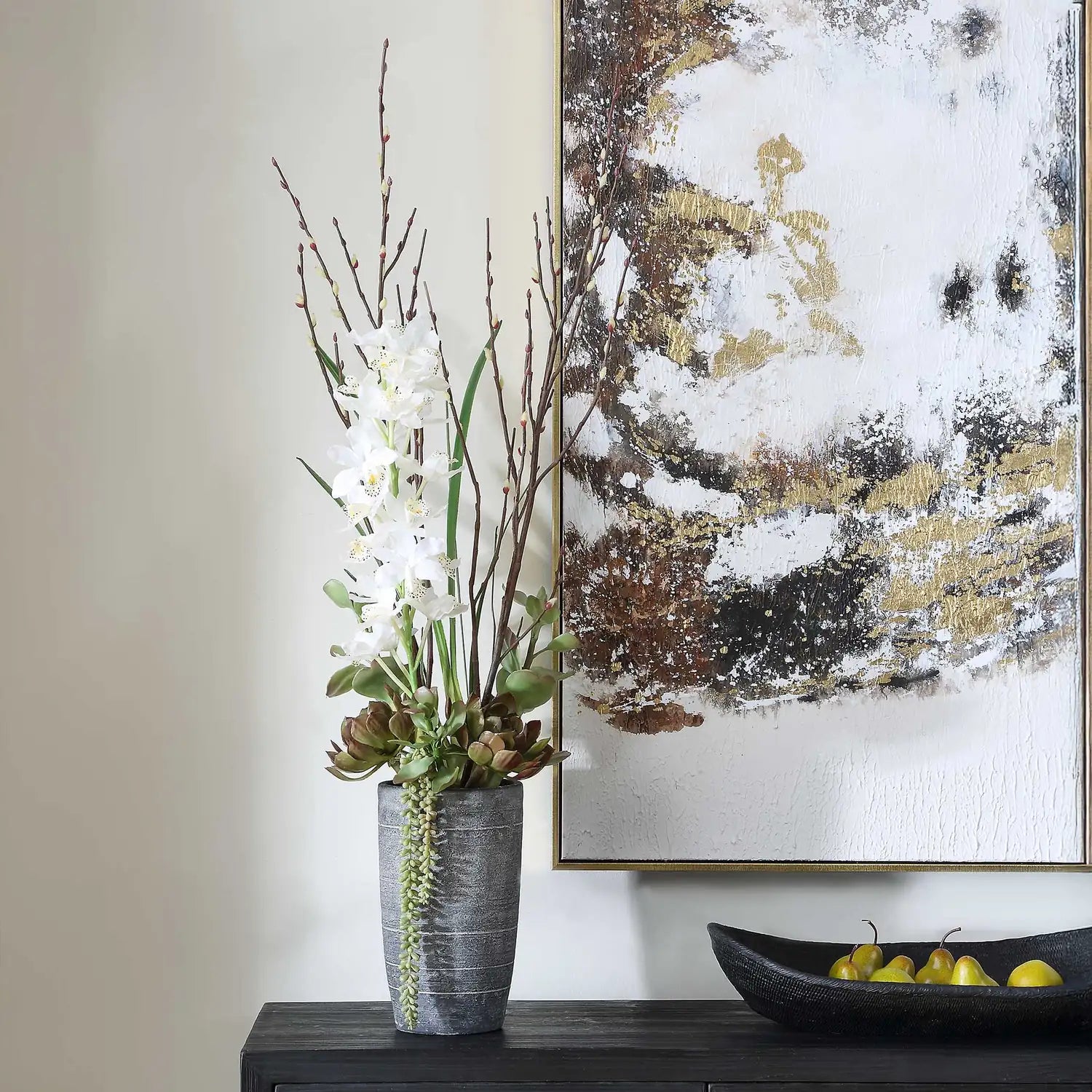 UTTERMOST Eterna Orchid Centerpiece & Vase - Decorative Accents