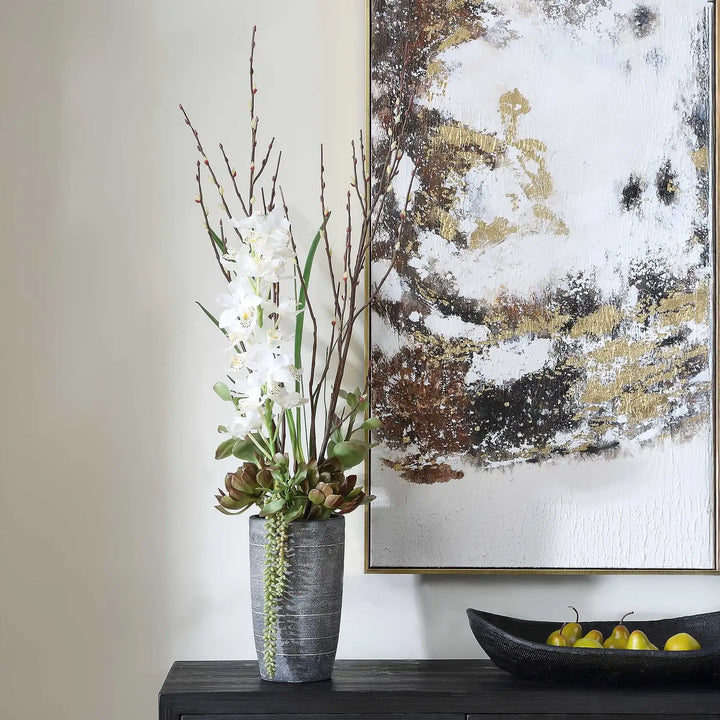 UTTERMOST Eterna Orchid Centerpiece & Vase - Decorative Accents