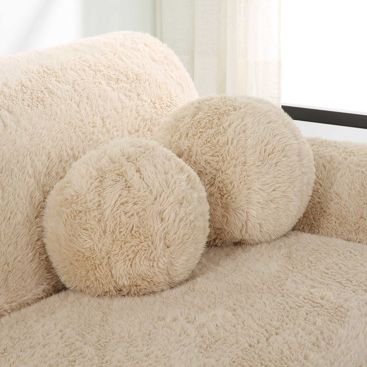 UTTERMOST ABIDE BALL SHEEPSKIN PILLOWS - Decorative Accents