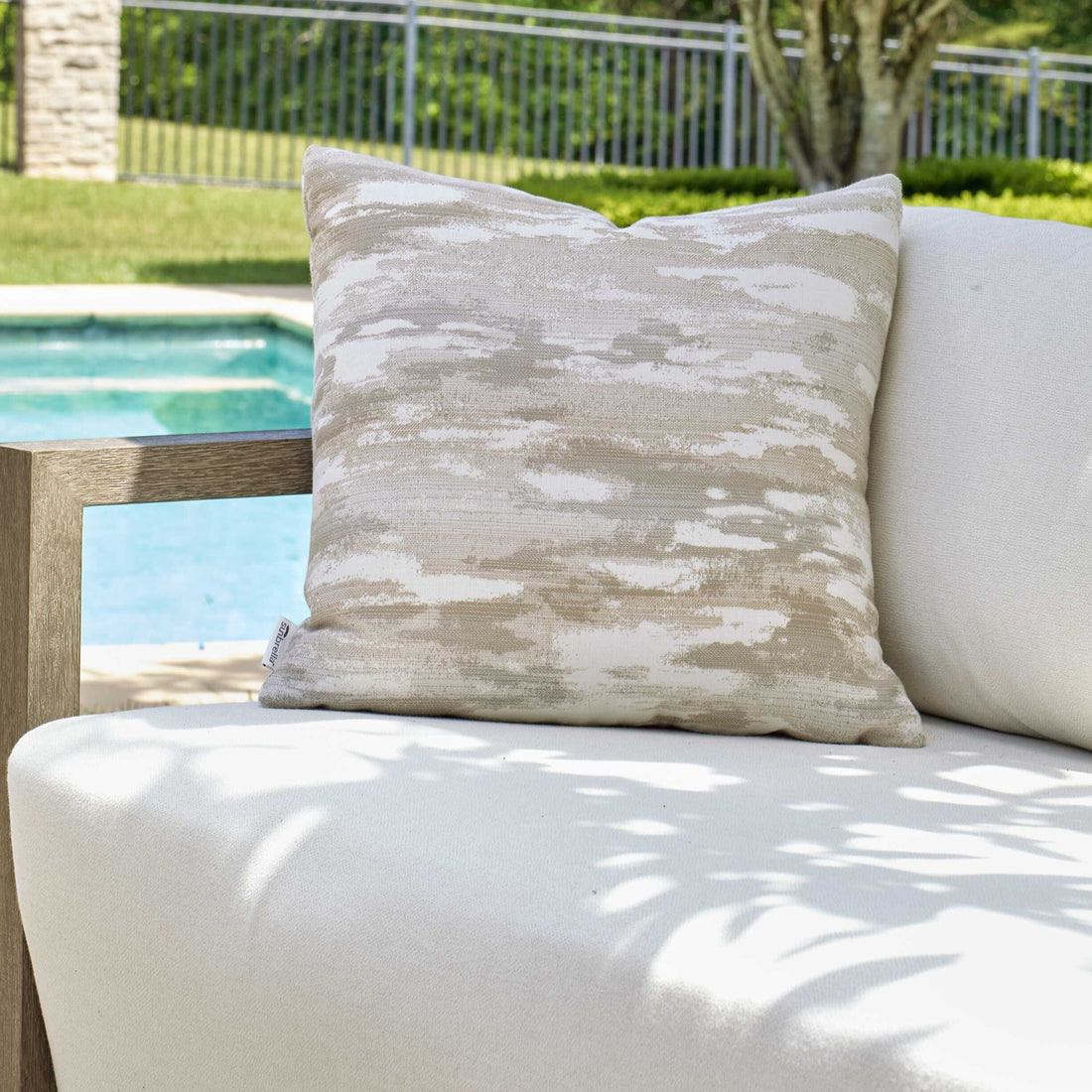UTTERMOST ABSTRACT WAVES OUTDOOR PILLOW - Linens