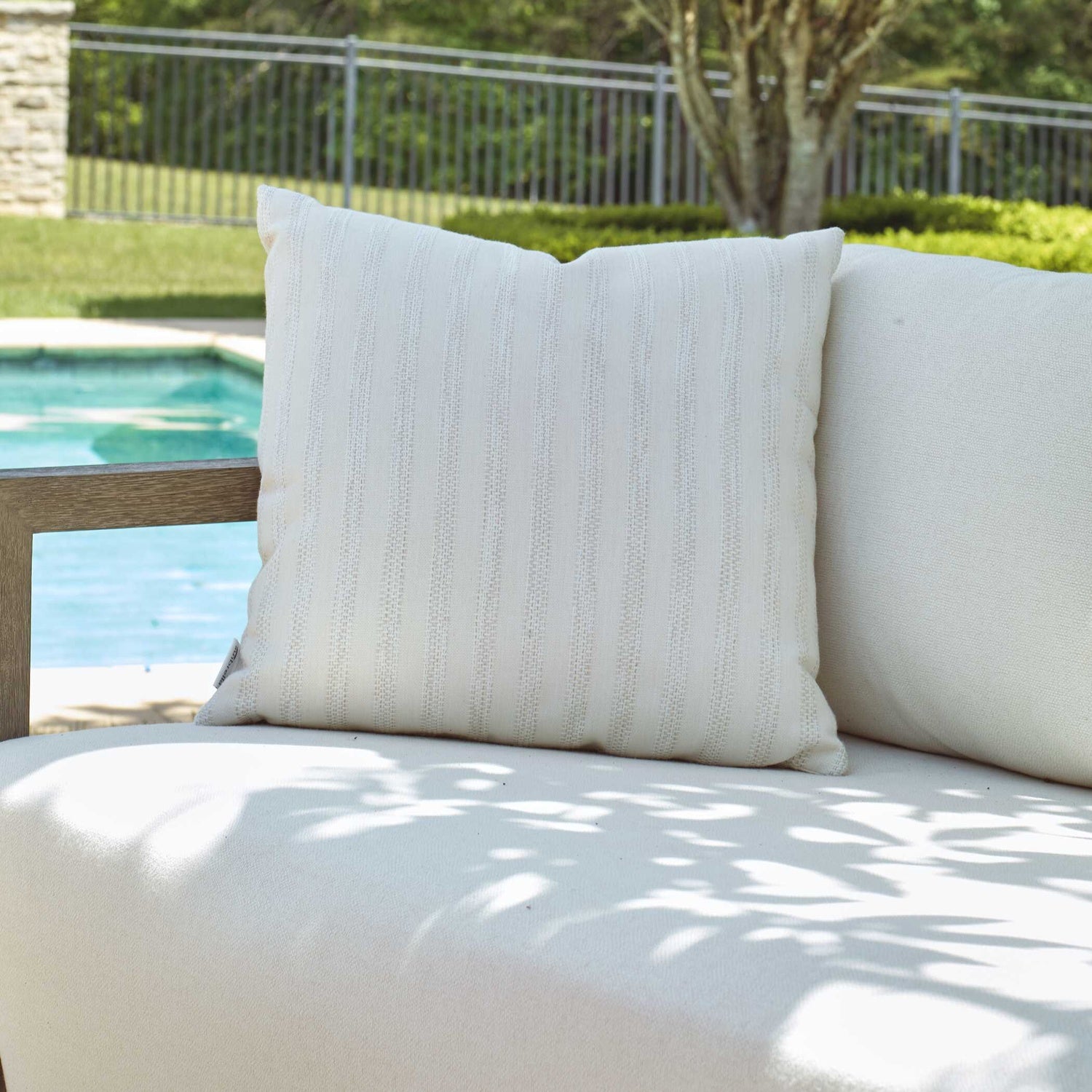UTTERMOST BASKET STRIPE OUTDOOR PILLOW - Decorative Accents