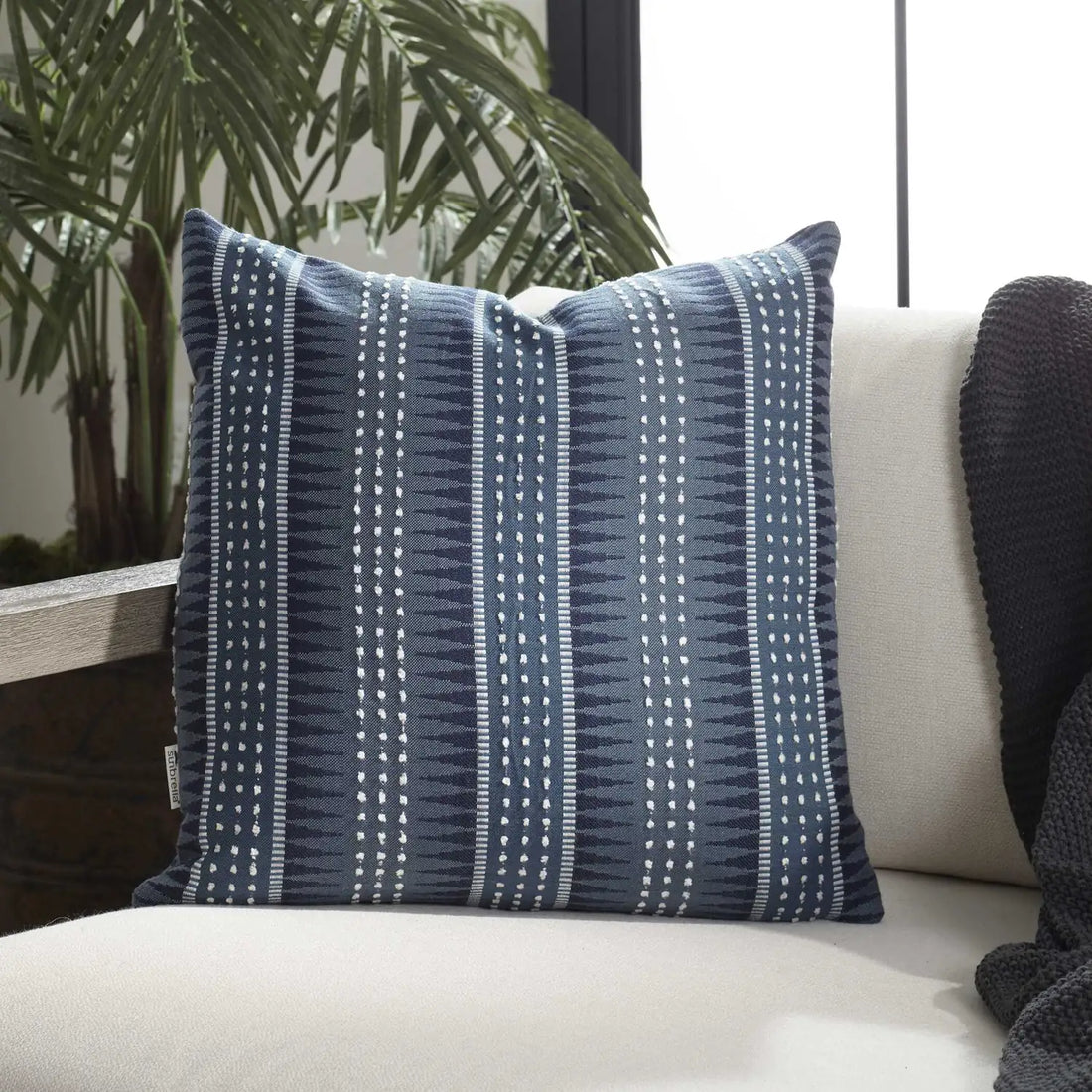 UTTERMOST BACKGAMMON SLATE OUTDOOR PILLOW - Decorative Accents